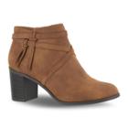 Easy Street Reed Women's Ankle Boots, Size: 12 Wide, Dark Brown