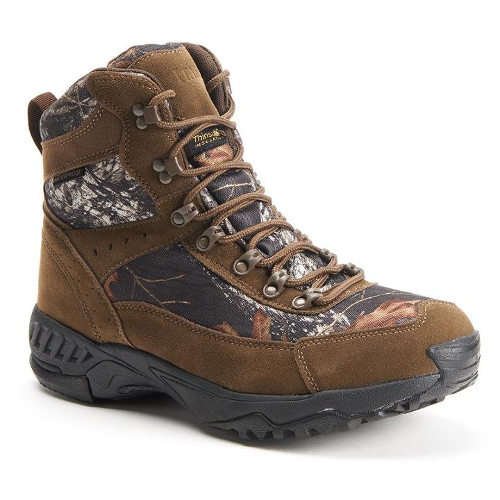 Itasca Thunder Ridge Men's Camouflage Waterproof Boots, Size: 8, Brown