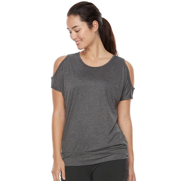 Women's Gaiam Brodie Yoga Tee, Size: Xl, White Oth