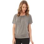 Women's Apt. 9&reg; Crisscross Back Tee, Size: Xl, White Oth