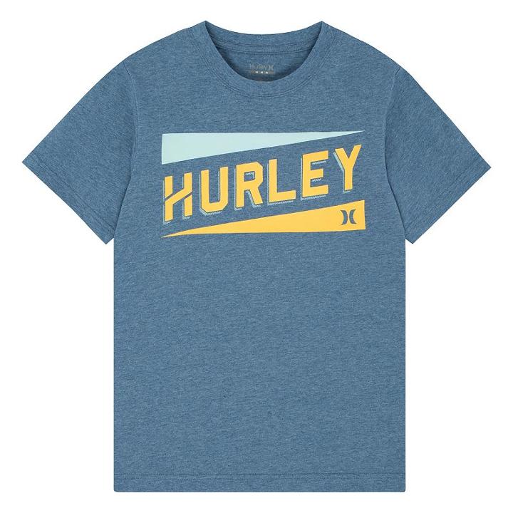 Boys 8-20 Hurley Stadium Lines Tee, Size: Small, Turquoise/blue (turq/aqua)
