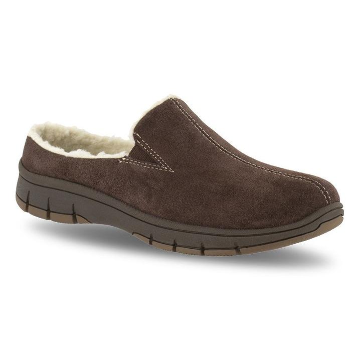 Easy Street Kana Women's Suede Clogs, Size: Medium (8.5), Dark Brown