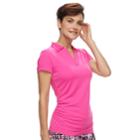 Women's Grand Slam Short Sleeve Golf Polo, Size: Large, Light Pink