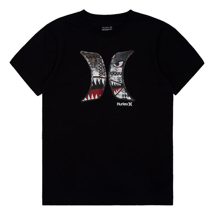 Boys 4-7 Hurley Shark Logo Tee, Boy's, Size: 5, Black