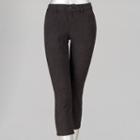 Women's Simply Vera Vera Wang Jacquard Capris, Size: 2, Black