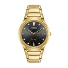 Citizen Eco-drive Men's Paradigm Diamond Accent Stainless Steel Watch, Size: Large, Yellow