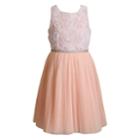 Girls 7-16 Emily West Lace Bodice Tulle Lined Dress, Size: 16, Med Pink