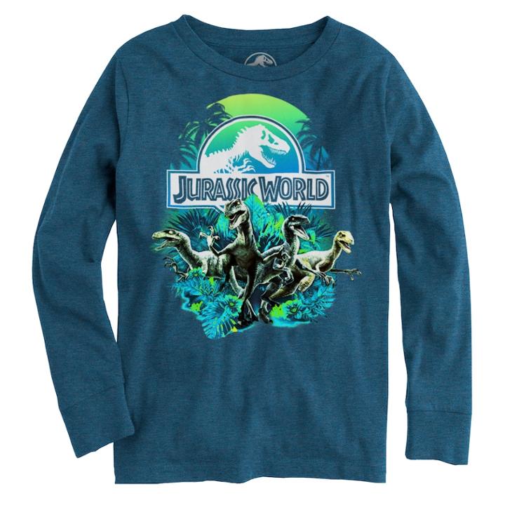 Boys 8-20 Jurassic World Tee, Size: Medium, Blue