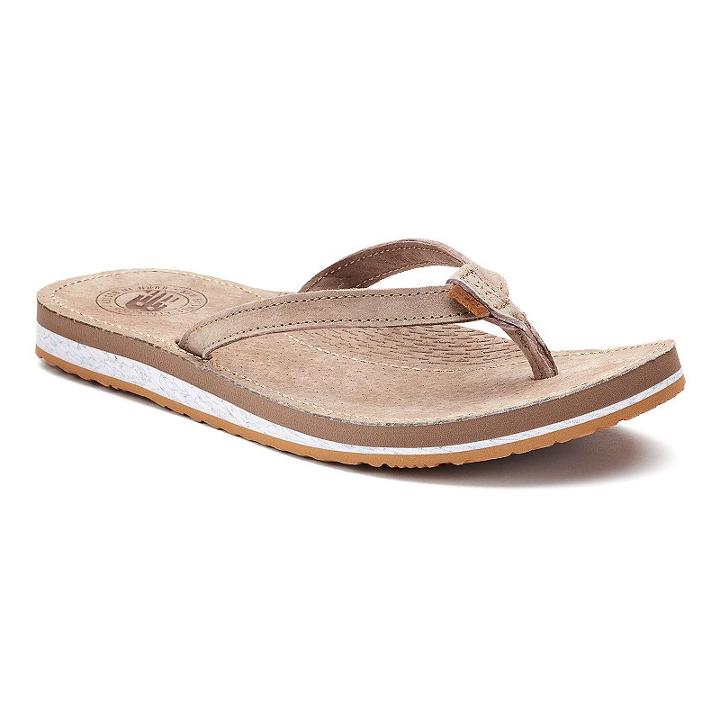 New Balance Classic Women's Flip Flops, Size: Medium (7), Med Brown