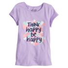 Girls 4-10 Jumping Beans&reg; Slubbed Graphic Tee, Size: 4, Lt Purple