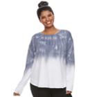 Juniors' Plus Size So&reg; Drapey Relaxed Fit Top, Teens, Size: 2xl, Blue (navy)