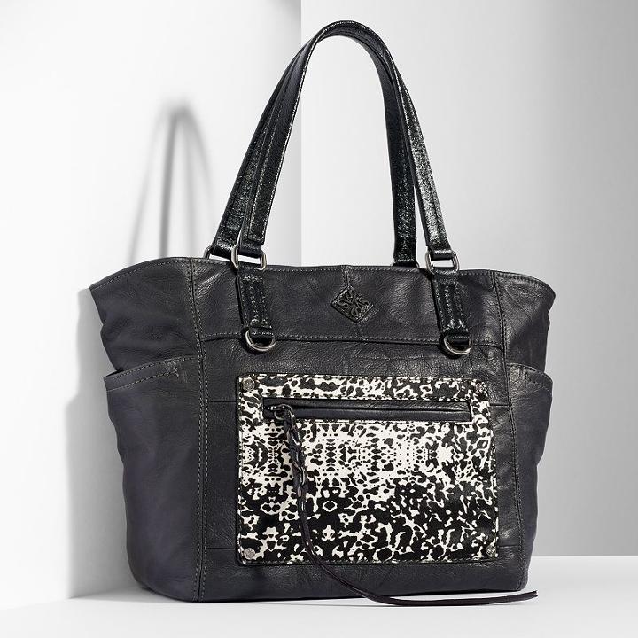 Simply Vera Vera Wang Dubai Leather Tote, Women's, Blue