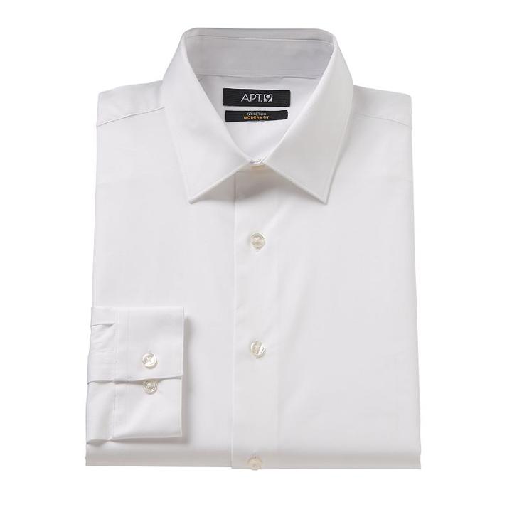 Big & Tall Croft & Barrow&reg; True Comfort Regular-fit Dress Shirt, Men's, Size: 17-32/33, White