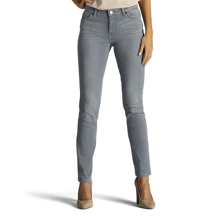 Women's Lee Faith Modern Fit Skinny Dream Jeans, Size: 14 Avg/reg, Grey