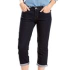 Women's Levi's&reg; Classic Cuffed Capri Jeans, Size: 4/27, Med Blue
