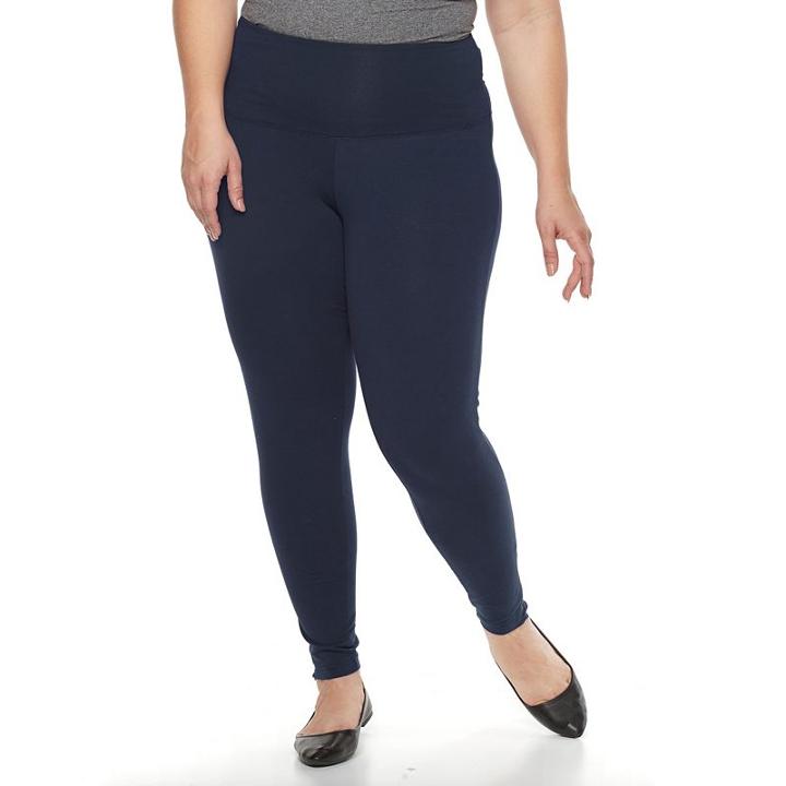 Plus Size French Laundry Body Control Leggings, Women's, Size: 2xl, Blue Other