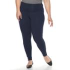 Plus Size French Laundry Body Control Leggings, Women's, Size: 2xl, Blue Other