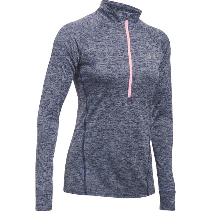 Women's Under Armour Tech 1/2 Zip Top, Size: Small, Blue (navy)