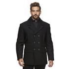 Men's Marc Anthony Wool-blend Peacoat, Size: Xxl, Black