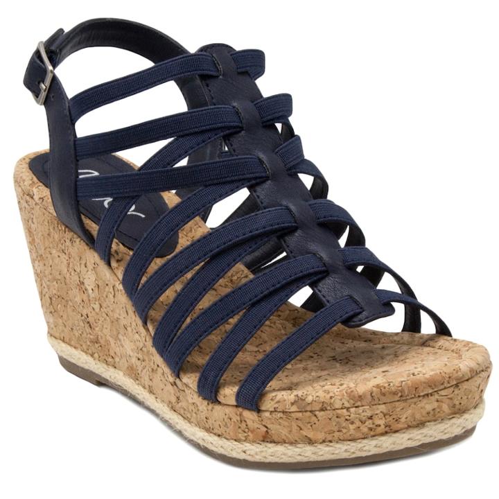 Sugar Jurassic 2 Women's Platform Wedge Sandals, Size: Medium (8), Blue