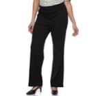 Plus Size Apt. 9&reg; Pull-on Bootcut Ponte Pants, Women's, Size: 3xl, Black