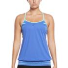 Women's Nike Filtered Sport 2-in-1 Tankini Top, Size: Large, Blue Other