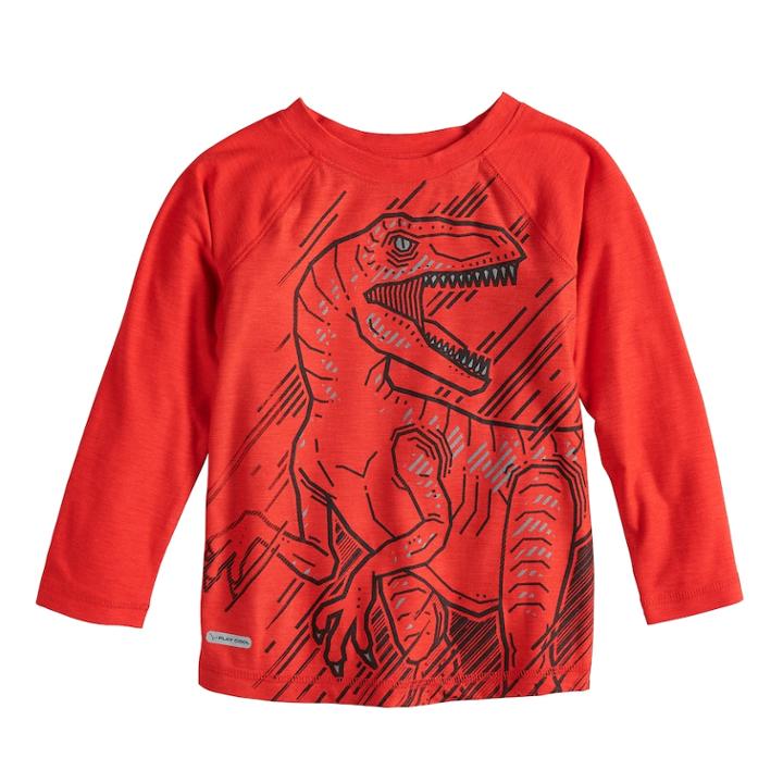 Toddler Boy Jumping Beans&reg; Playcool Active Raglan Graphic Top, Size: 5t, Med Red