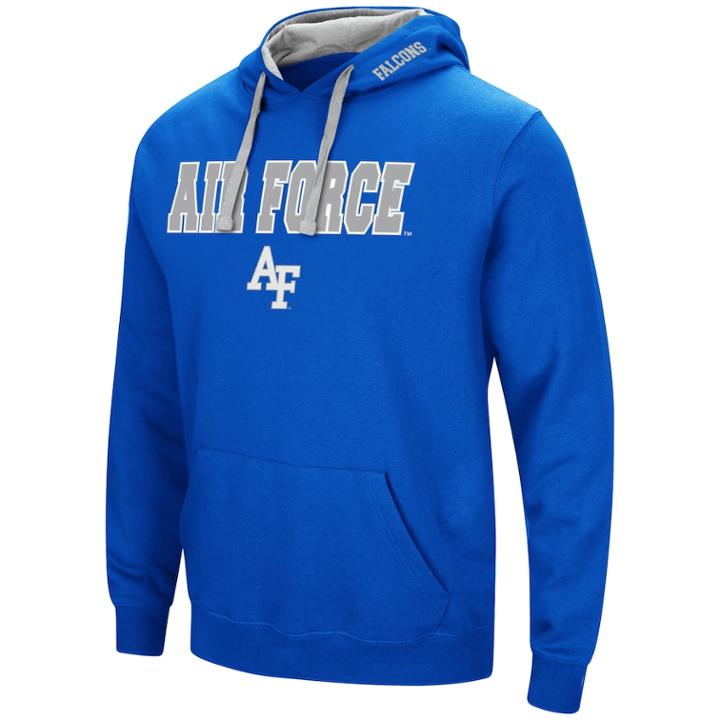 Men's Air Force Falcons Pullover Fleece Hoodie, Size: Xl, Dark Blue