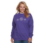 Plus Size Women's Mccc Holiday Fleece Top, Size: 2xl, Purple