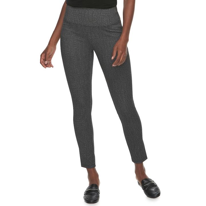 Women's Apt. 9&reg; Tummy-control High-waisted Ponte Leggings, Size: Xs, Black