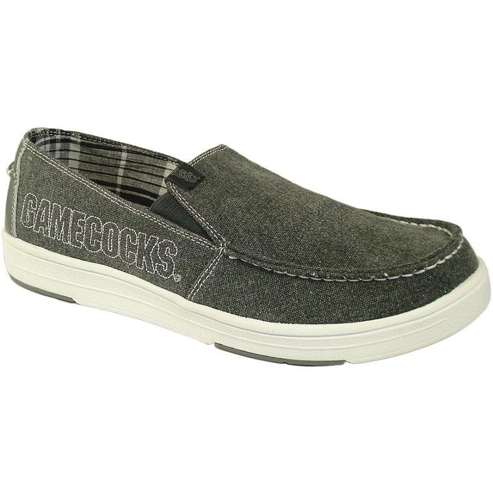 Men's South Carolina Gamecocks Sedona Slip-on Shoes, Size: 9, Grey