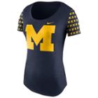 Women's Nike Michigan Wolverines First String Tee, Size: Large, Black