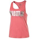 Women's Puma Summer Graphic Racerback Tank, Size: Small, Pink