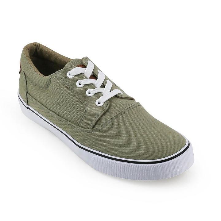 Unionbay Park Men's Sneakers, Size: Medium (10), Beig/green (beig/khaki)