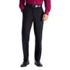 Men's Haggar Travel Performance Tailored Fit Stretch Flat-front Suit Pants, Size: 36x32, Black