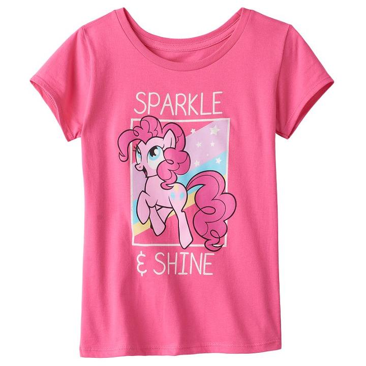 Girls 7-16 My Little Pony Pinkie Pie Sparkle & Shine Tee, Girl's, Size: Medium, Brt Pink