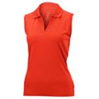 Nancy Lopez Luster Sleeveless Golf Polo - Women's, Size: Medium, Red