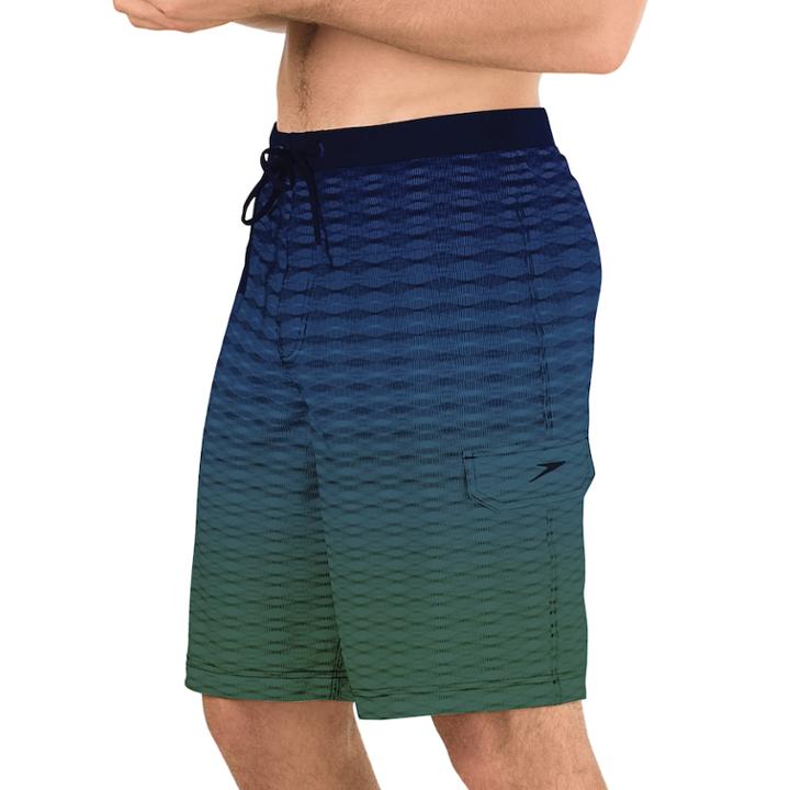 Men's Speedo Static Blend Board Shorts, Size: 30, Med Blue