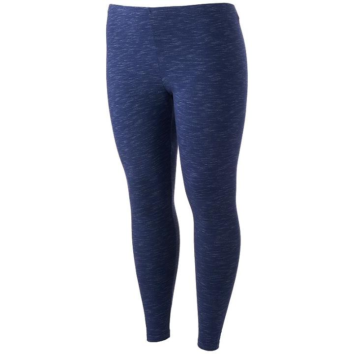 Juniors' Plus Size So&reg; Long Leggings, Teens, Size: 2xl, Drk Purple