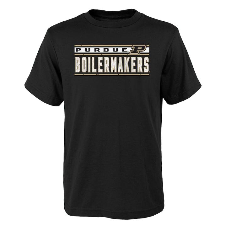 Boys' 4-18 Purdue Boilermakers Regeneration Tee, Size: 8-10, Black