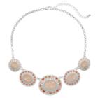 Oval Link Nickel Free Statement Necklace, Women's, Pink