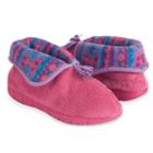 Muk Luks Rocker Sole Fleece Bootie Slippers, Women's, Size: Xl, Pink