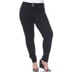 Plus Size White Mark High-rise Skinny Jeans, Women's, Size: 14, Black