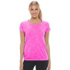 Women's Tek Gear&reg; Short Sleeve Cross Back Tee, Size: Large, Brt Pink