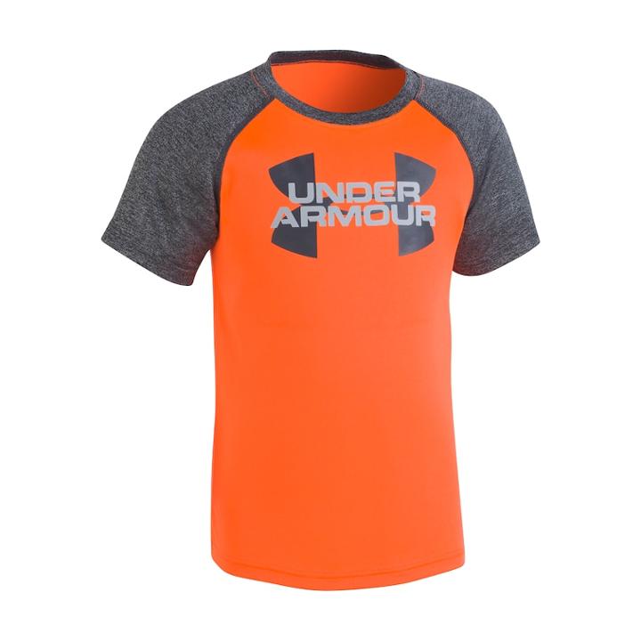 Boys 4-7 Under Armour Logo Raglan Graphic Tee, Size: 5, Orange