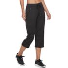 Women's Tek Gear&reg; Zipper Pocket Capris, Size: Small, Black