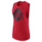 Women's Nike Ohio State Buckeyes Dri-fit Muscle Tee, Size: Xl, Red
