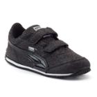 Puma Steeple Glitz Glam V Toddler Girls' Shoes, Girl's, Size: 8 T, Black