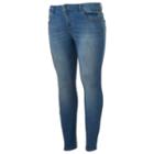 Juniors' Plus Size So&reg; Low Rise Jeggings, Teens, Size: 16 W, Blue (navy)