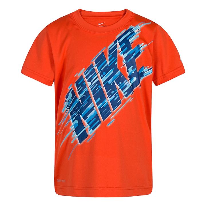 Boys 4-7 Nike Motion Block Graphic Tee, Size: 6, Brt Orange